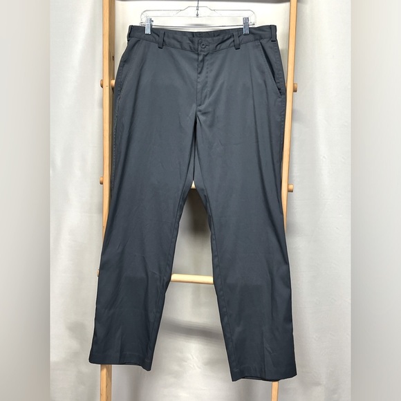NIKE GOLF Men’s black flat front performance pants size 36/32. - Picture 1 of 13